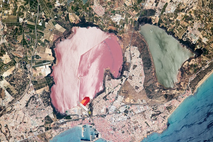 La Administración Nacional de Aeronáutica y el Espacio (NASA) ha puesto su mirada en las lagunas salinas de Torrevieja, en Alicante, España,