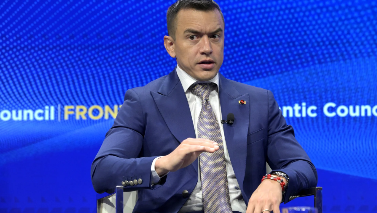 Daniel Noboa, presidente de Ecuador, aboga por elecciones libres en Venezuela