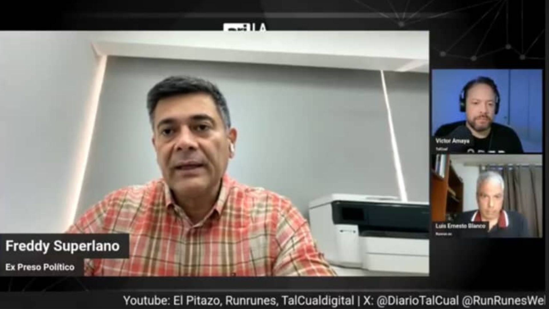 Freddy Superlano durante una entrevista en 2026.