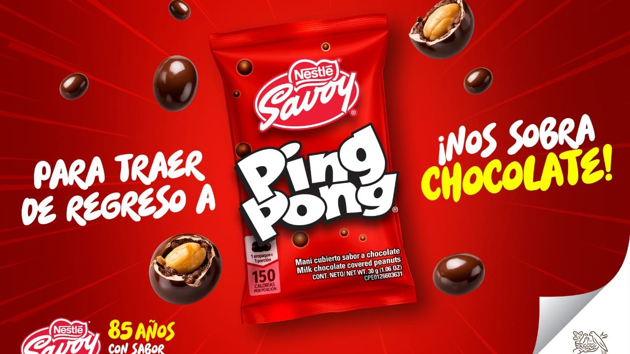 El popular dulce Ping Pong regresa a Venezuela para celebrar el 85 aniversario de Savoy