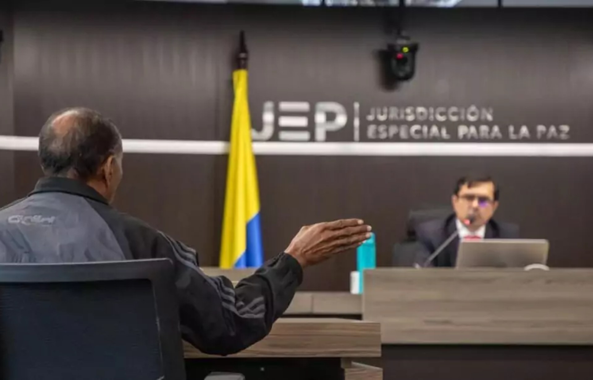 Fachada de la Jurisdicción Especial para la Paz en Bogotá, Colombia.