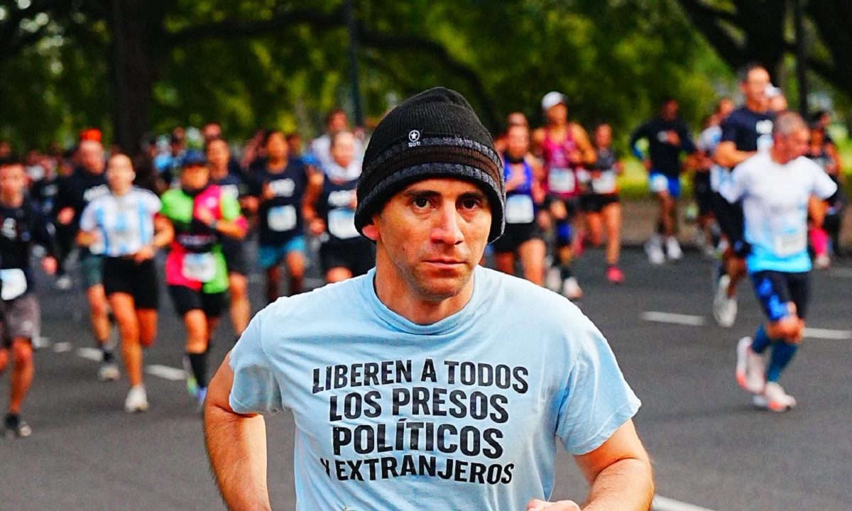 Nahuel Gallo corre por la libertad de los presos políticos en Venezuela