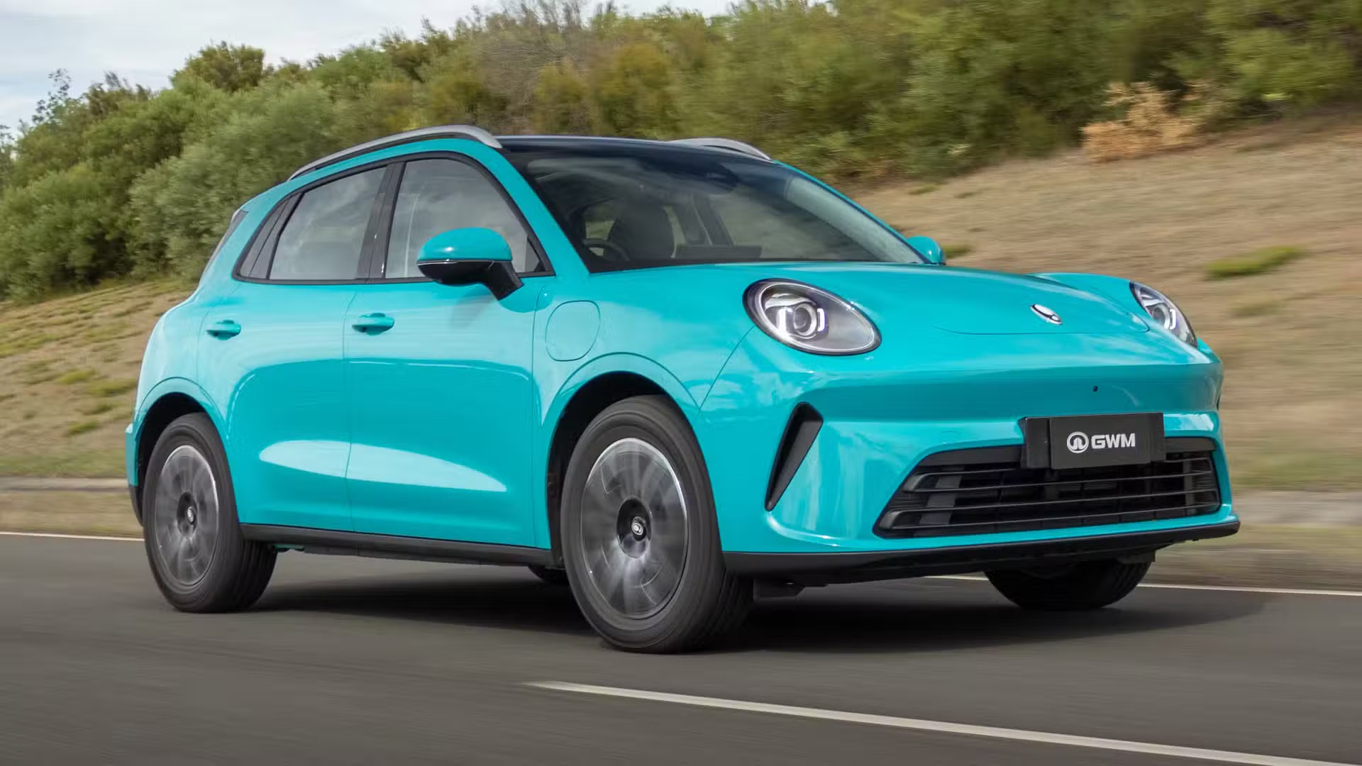 Ora 5, SUV eléctrico de GWM, exhibido en España.
