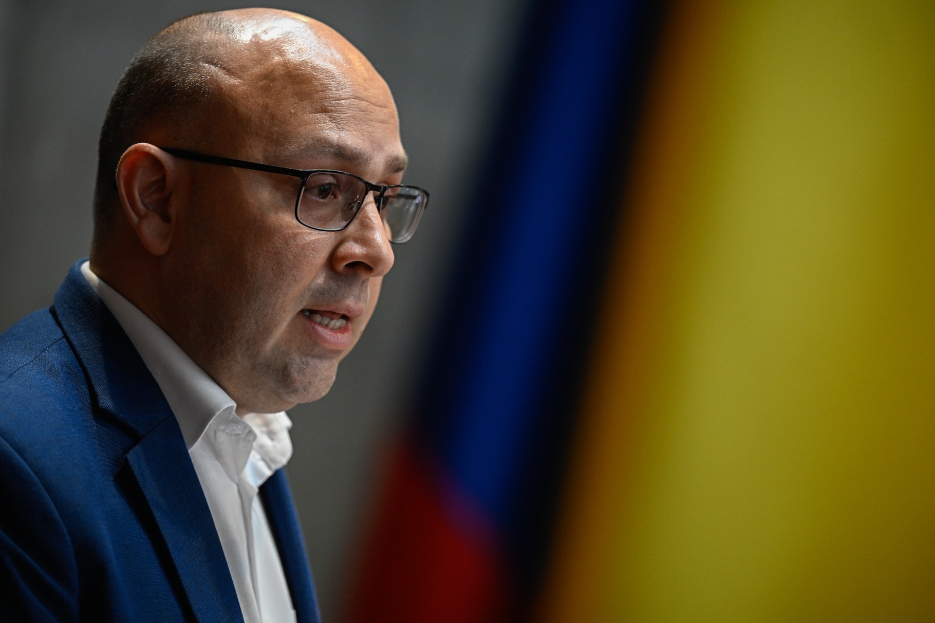 Óscar Murillo, coordinador general de Provea, presentando el informe anual de la organización sobre la situación de los derechos humanos en Venezuela.