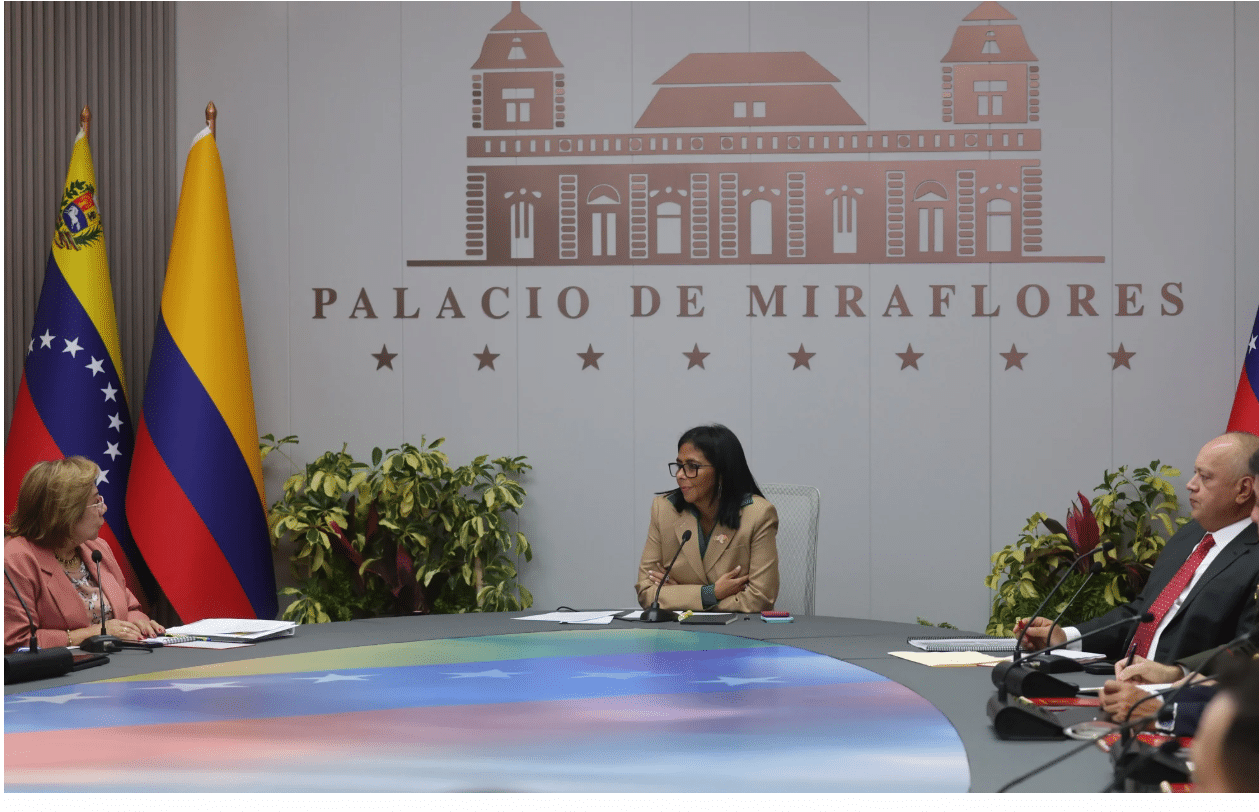 Fachada del Banco Central de Venezuela en Caracas.