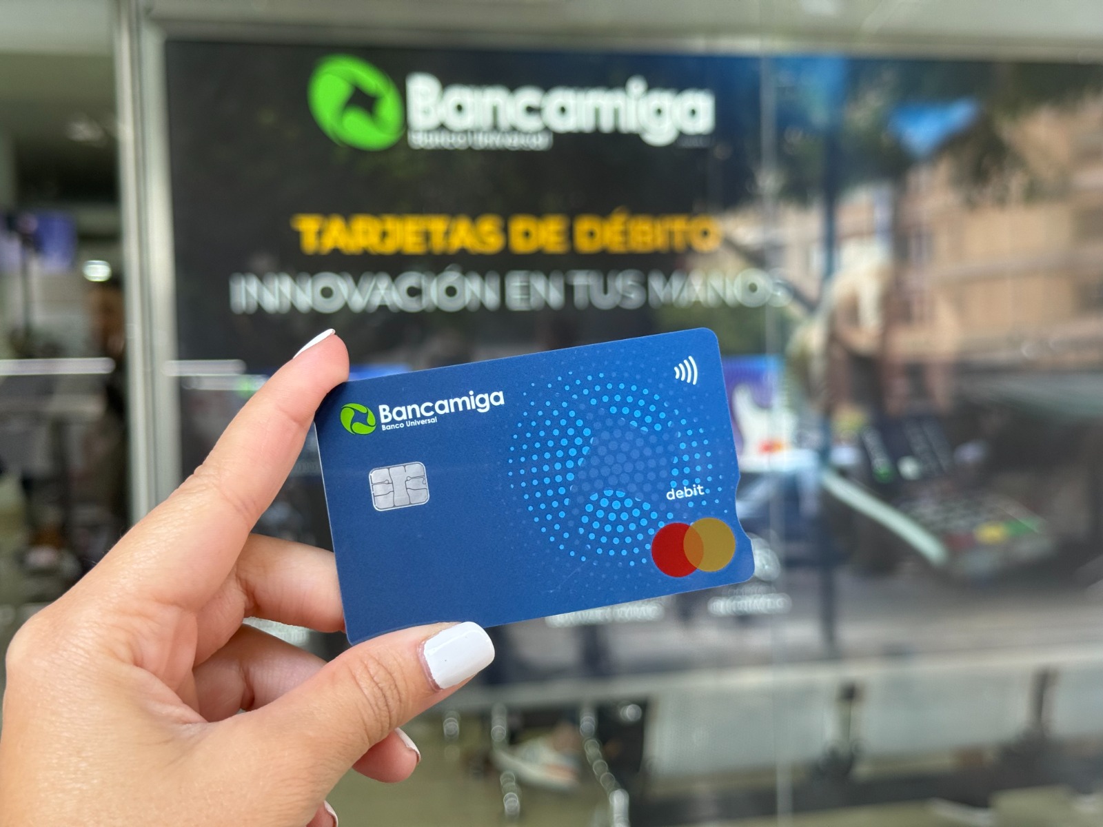 Fachada de las oficinas principales de Bancamiga en Venezuela.