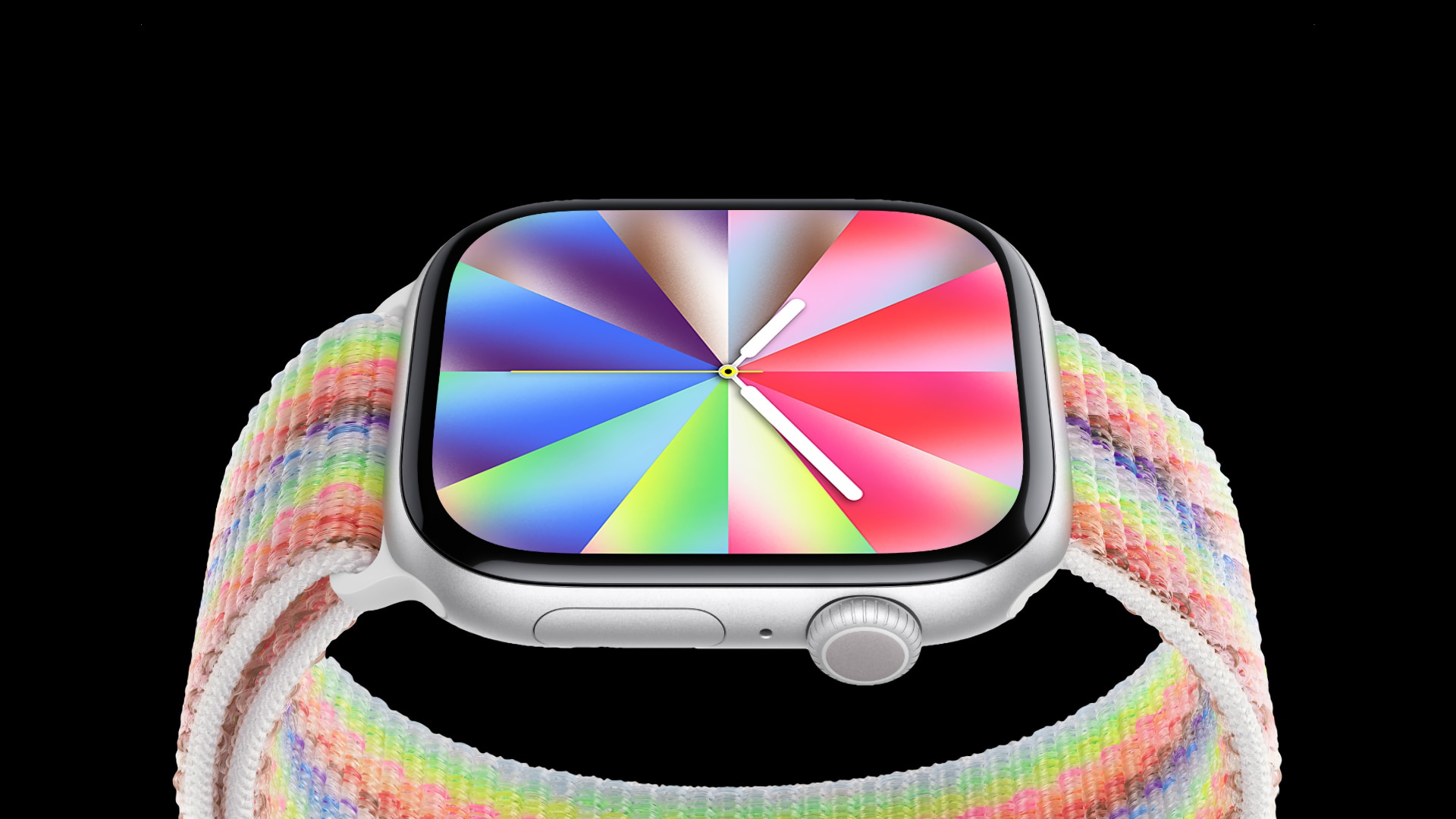 Correa Apple Watch Pride Edition con los colores de la bandera LGBTQ+