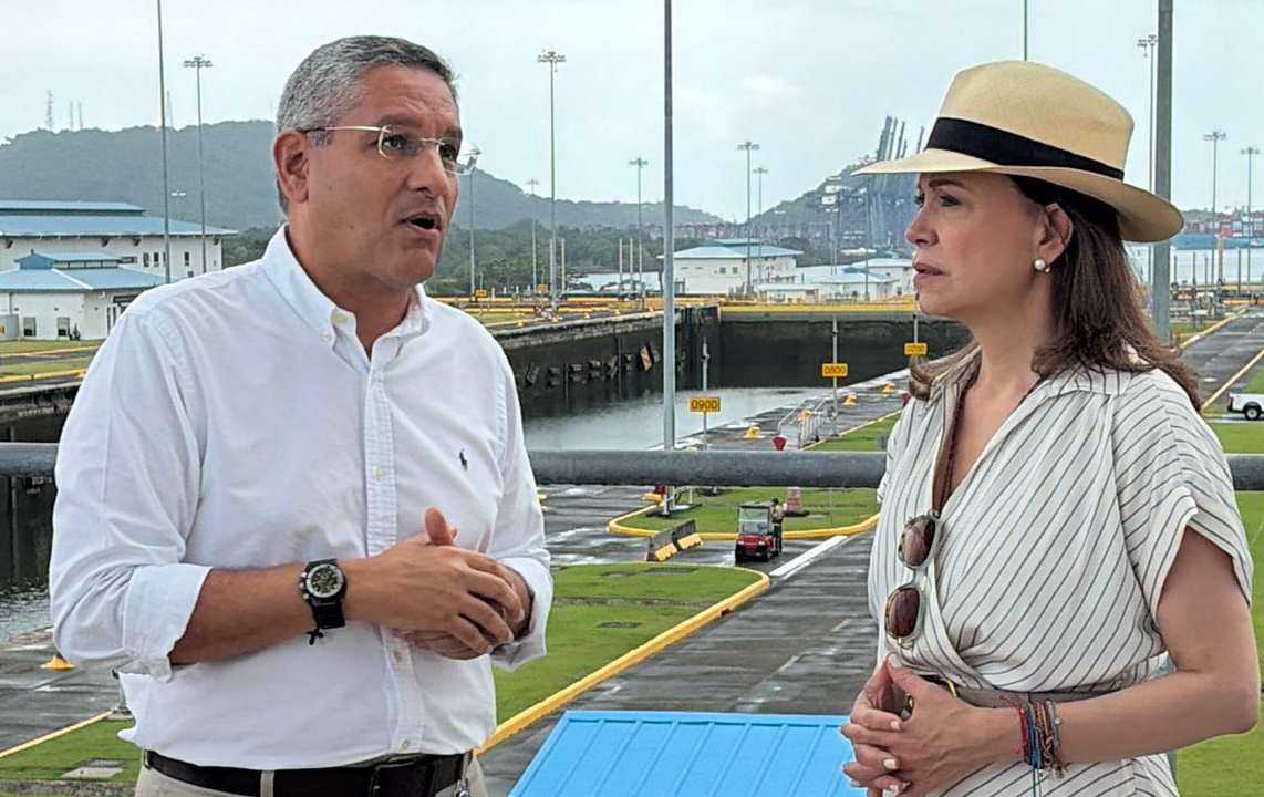 La líder venezolana y Premio Nobel de la Paz, María Corina Machado, llevó a cabo una visita al emblemático Canal de Panamá durante su recien