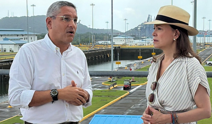 La líder venezolana y Premio Nobel de la Paz, María Corina Machado, llevó a cabo una visita al emblemático Canal de Panamá durante su recien