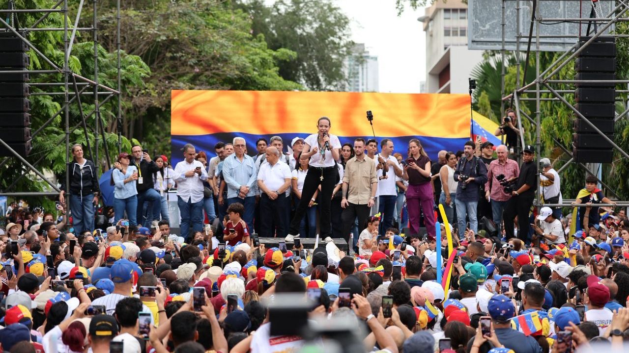 María Corina Machado anuncia el «Acuerdo de Panamá» para la transición democrática en Venezuela