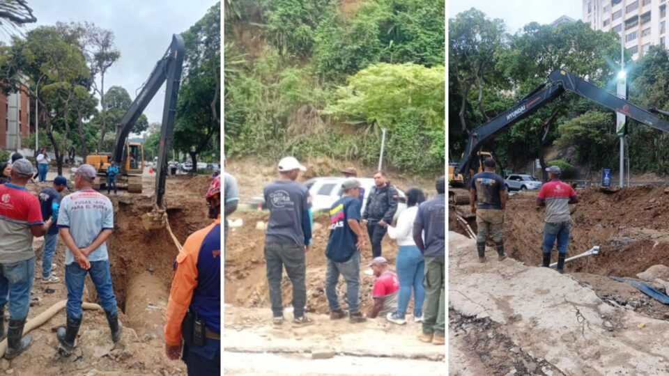 Servicio de agua en Baruta se normalizaría este 26 de mayo tras reparación de tubería matriz