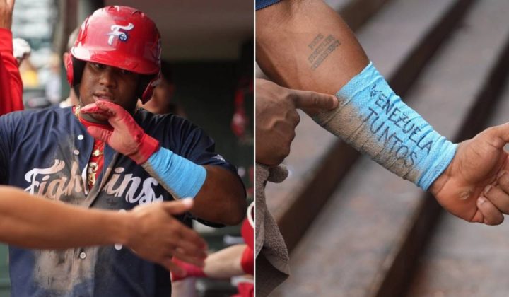 Prospecto de los Phillies dedica su jonrón a Venezuela en medio de la tragedia