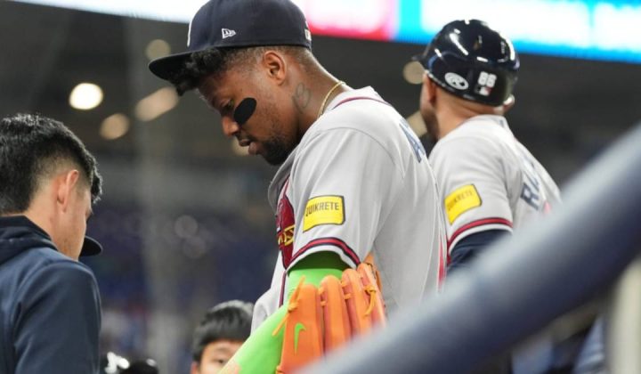 Racha negativa de los Bravos de Atlanta se agudiza tras la ausencia de Ronald Acuña Jr.