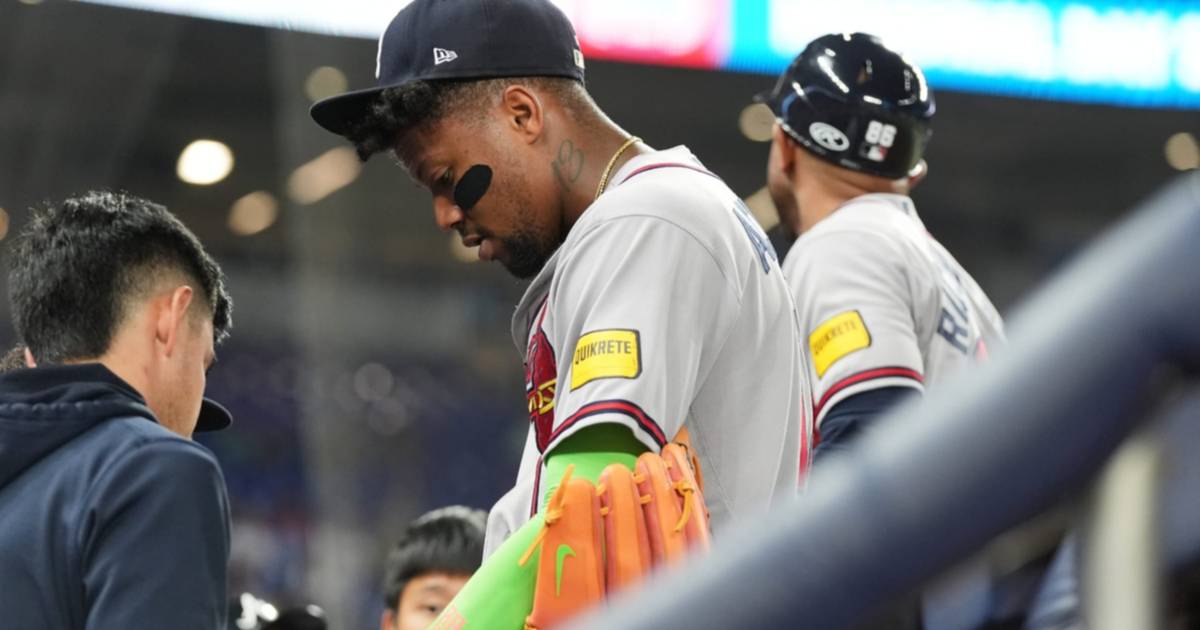 Racha negativa de los Bravos de Atlanta se agudiza tras la ausencia de Ronald Acuña Jr.
