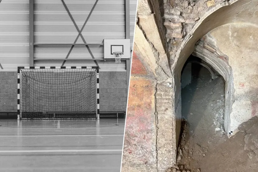 Descubren lujosa mansión romana del siglo II d.C. bajo un gimnasio escolar en Roma