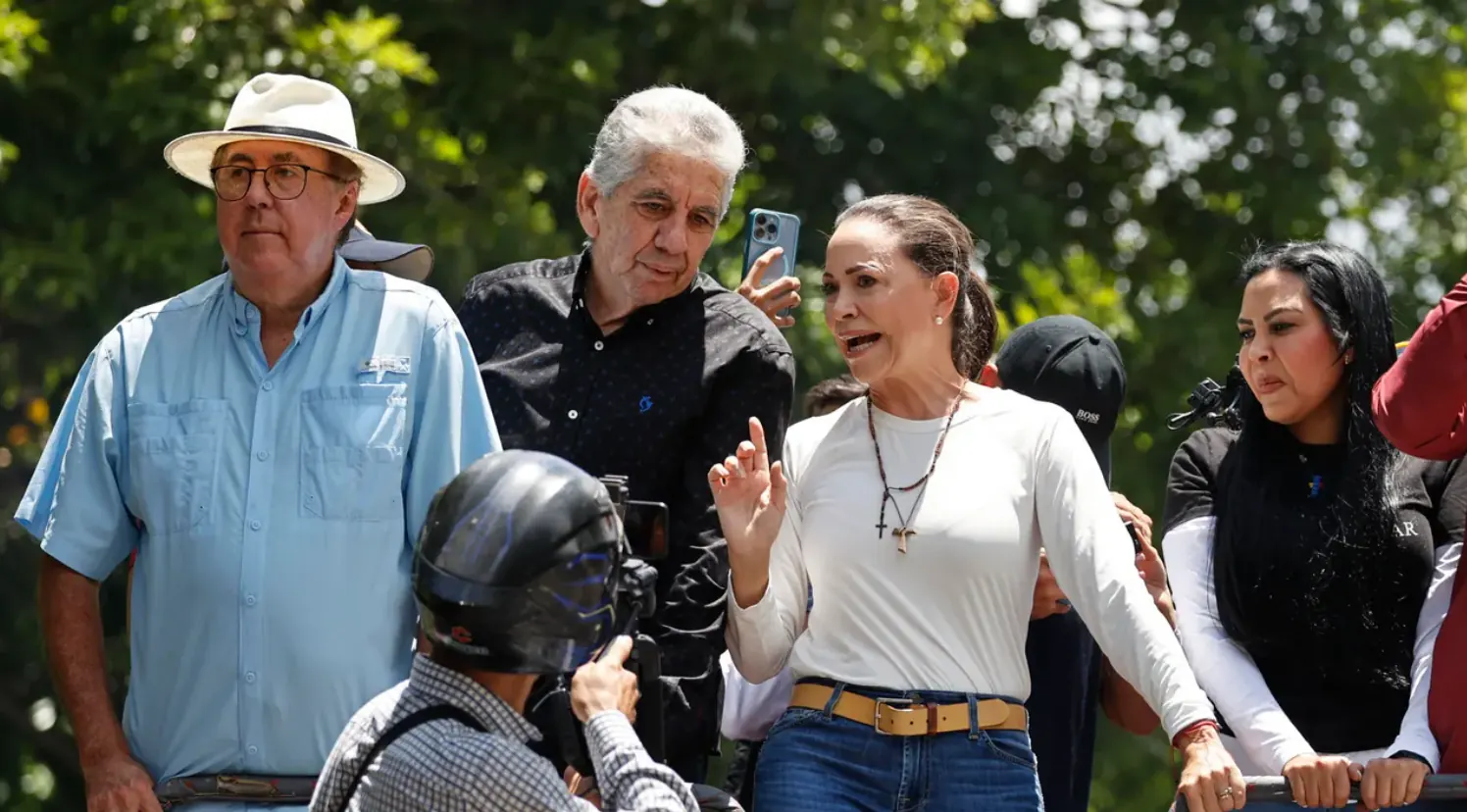 Imagen de archivo de la líder política venezolana María Corina Machado.
