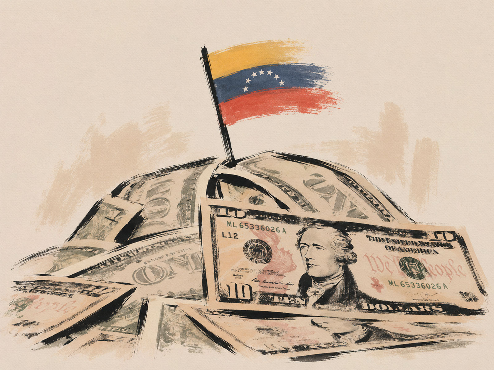 Economistas analizando gráficos financieros relacionados con la deuda externa de Venezuela.