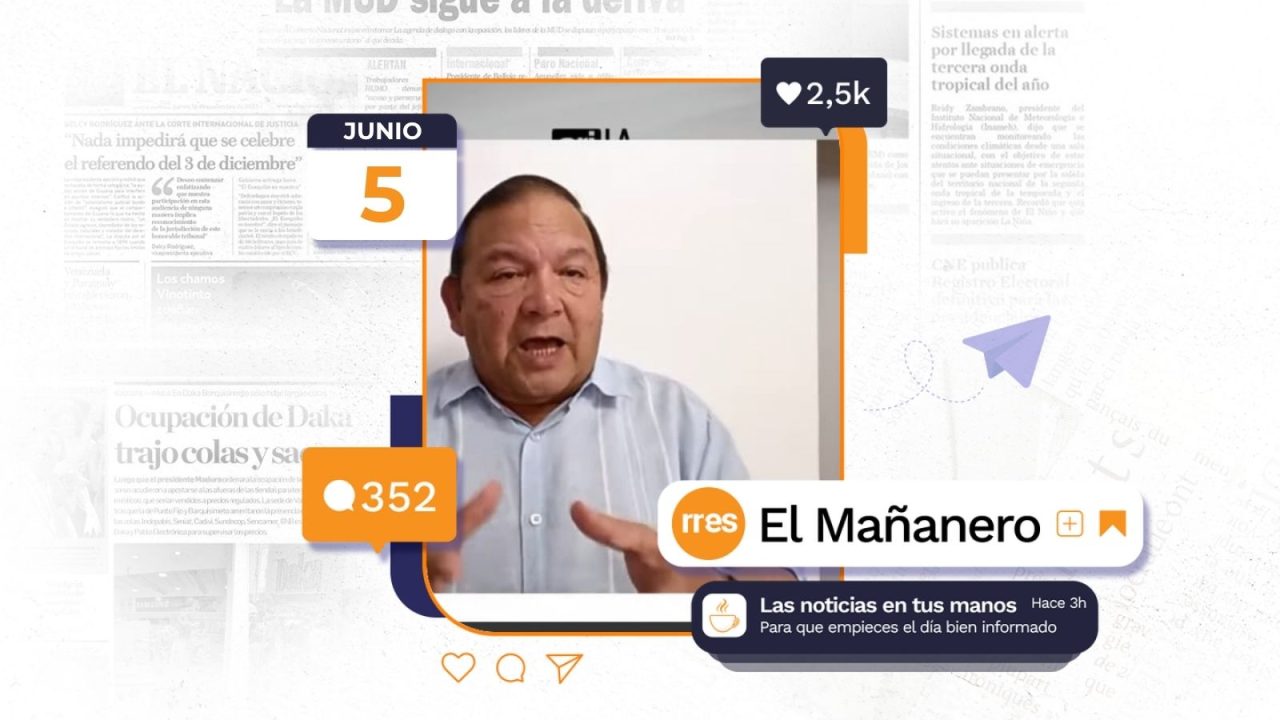 El Mañanero del 5 de junio: Velásquez prioriza presidenciales y otros temas de actualidad