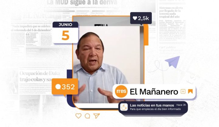 El Mañanero del 5 de junio: Velásquez prioriza presidenciales y otros temas de actualidad
