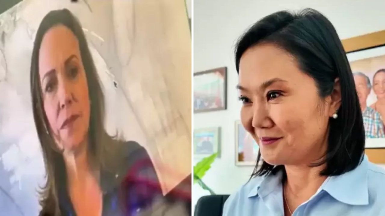 Una conversación telefónica entre la líder opositora venezolana María Corina Machado y la candidata presidencial peruana Keiko Fujimori ha p