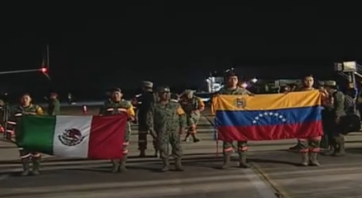 Llegada de Equipo de Rescate Mexicano