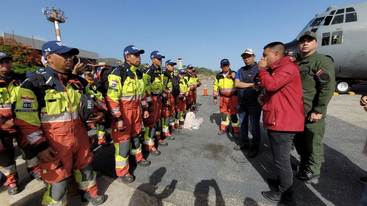 Equipos especializados de búsqueda y rescate procedentes de Alemania, Ecuador, España y Suiza arribaron a Venezuela este viernes para unirse
