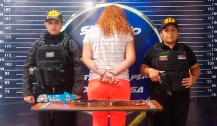 Una mujer de 48 años, identificada como Arelis Yesenia González, fue detenida en su domicilio ubicado en la urbanización Durigua III, munici