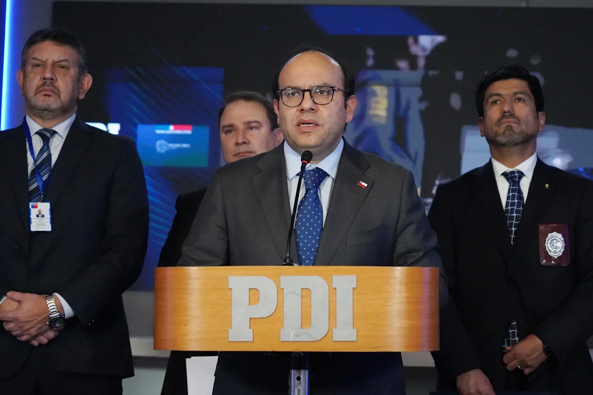 Autoridades chilenas durante una declaración pública sobre migración y relaciones con Venezuela