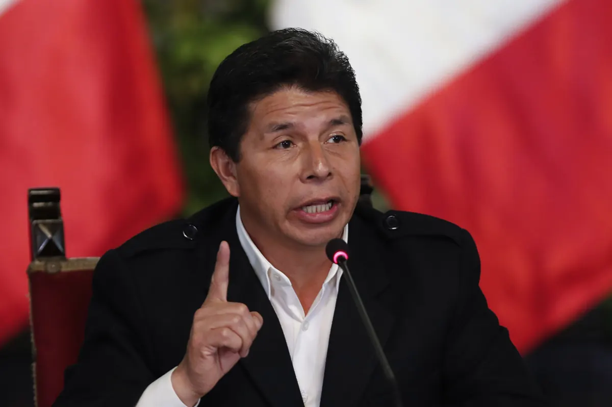 Pedro Castillo, expresidente de Perú, durante una audiencia judicial vinculada a procesos en la Corte Suprema peruana