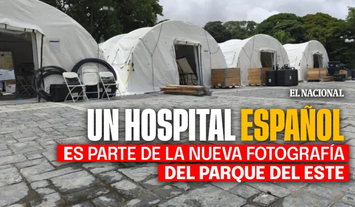 Hospital español atiende a cientos de pacientes en el Parque del Este tras los últimos sismos