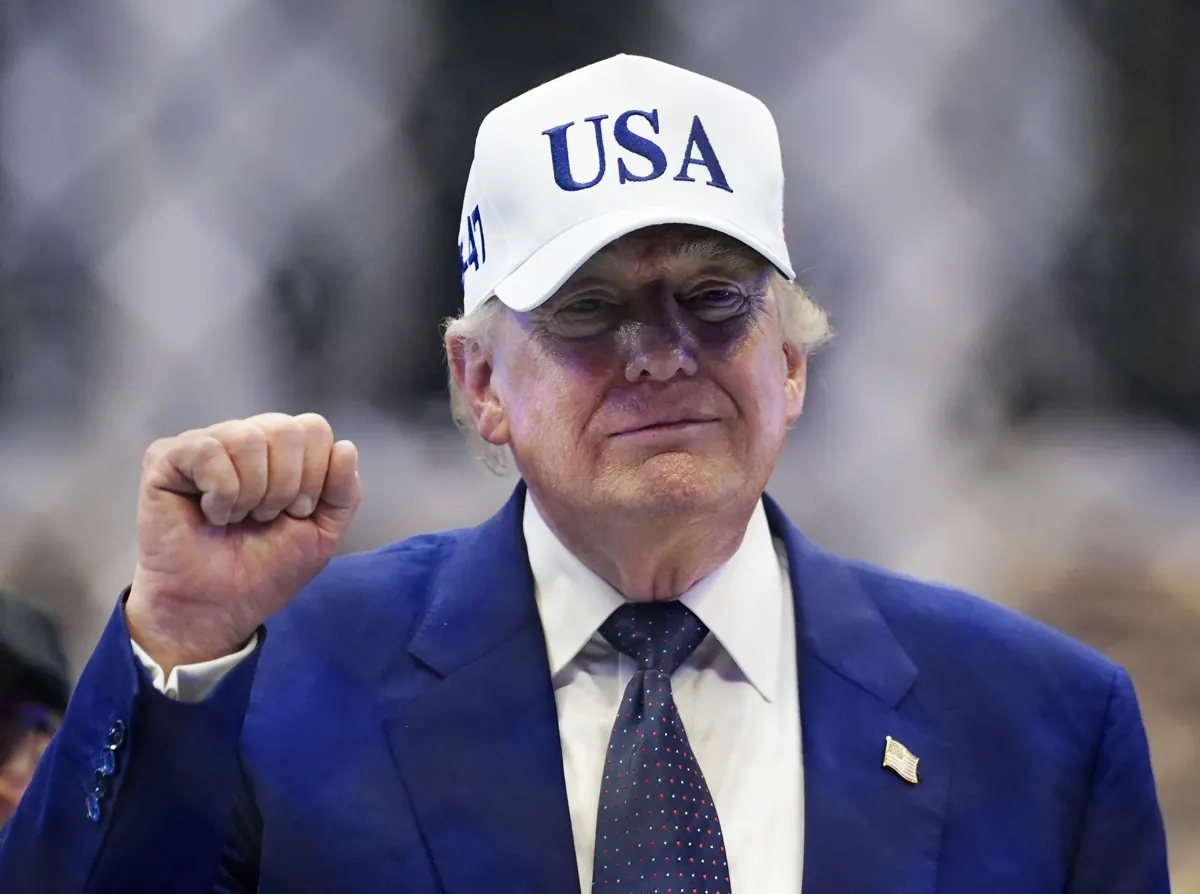 Donald Trump, expresidente de Estados Unidos, durante un discurso televisado