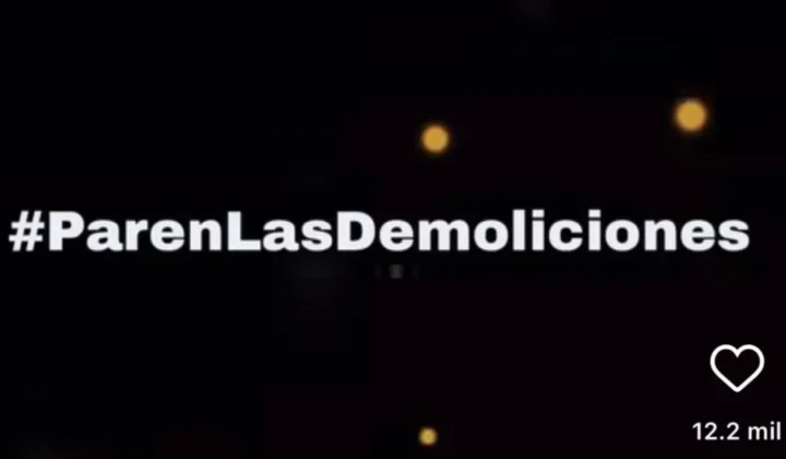 Creadores de contenido exigen el cese de demoliciones en edificios colapsados por terremotos