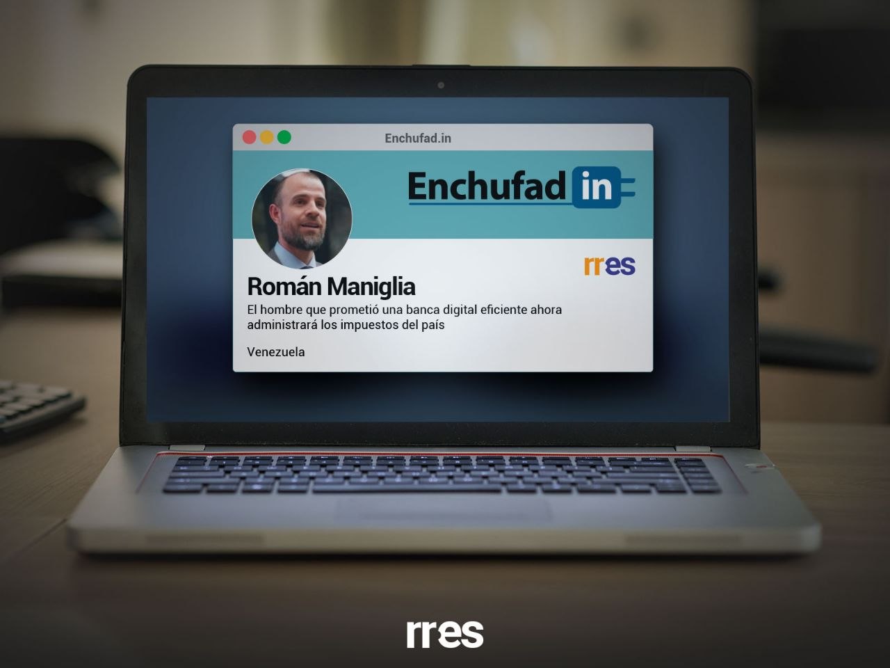 Retrato de Román Maniglia, el nuevo Superintendente del Servicio Nacional Integrado de Administración Aduanera y Tributaria (Seniat) en Venezuela.