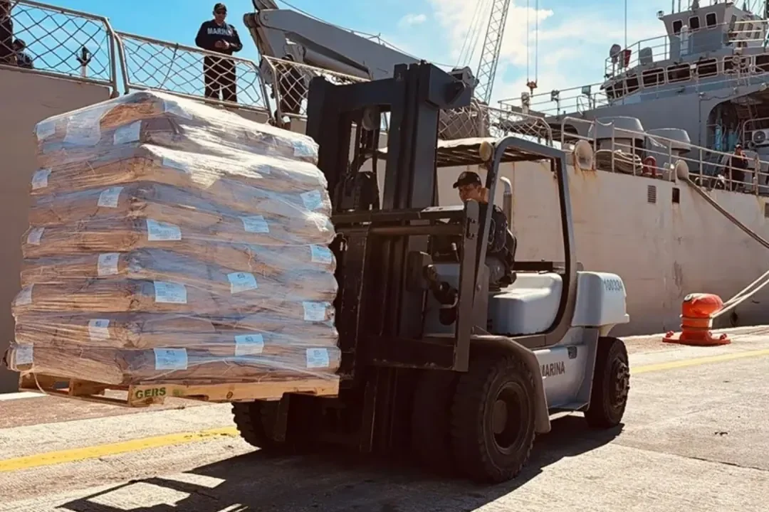 México envía 718 toneladas de ayuda humanitaria a Venezuela en segundo cargamento marítimo