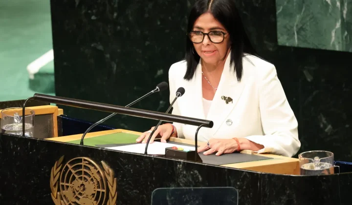 Delcy Rodríguez asegura ante la ONU que habrá elecciones en Venezuela y que el país inicia una “transformación democrática”
